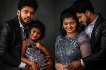 சாண்டி மாஸ்டர் வீட்டில் விசேஷம்! அடையாளம் தெரியாமல் மாறிய மகள் லாலா! தேவதையாய் ஜொலித்த மனைவி