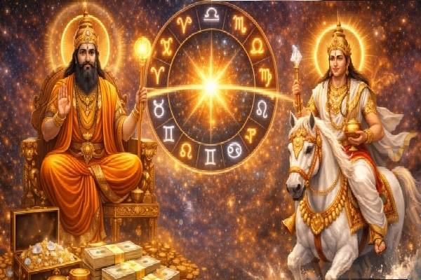 குரு சுக்கிரனால் உருவாகும் கேந்திர திருஷ்டி யோகம் ; அதிர்ஷ்டம் பெறும் ராசிக்காரர்கள் | Zodiac Signs That Will Get Lucky Due Jupiter Venus