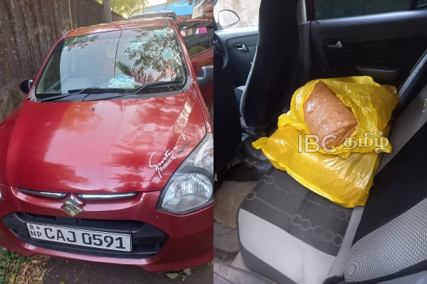 யாழில் சொகுசுகாரில் கடத்தப்பட்ட போதைப்பொருள் - இளைஞரை மடக்கிப்பிடித்த இராணுவத்தினர்(படங்கள்) | Drugs Smuggled In A Luxury Car In Jaffna