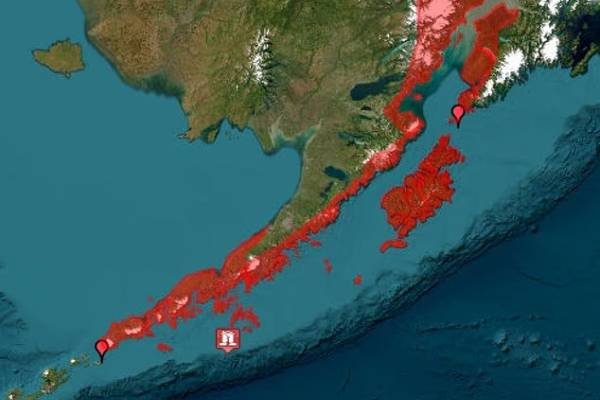 tsunami warning issues alaska