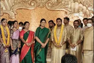 டிடிவி தினகரன் மகள் திருமணம்- சசிகலா நேரில் வாழ்த்து