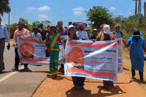 தலைமன்னாரிலிருந்து மாத்தளை வரை நடை பயணம் - வலுக்கும் ஆதரவு | Malaiyakam 200 Walking In Mannar To Matale