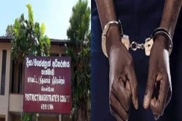 கைவிலங்குடன் தப்பியோடிய கொள்ளையர்கள்-நீதிமன்ற வளாகத்தில் சம்பவம்