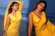 மஞ்சள்நிற சேலையி கடற்கரையில் போஸ்!! யாஷிகா ஆனந்த் புகைப்படங்கள்..