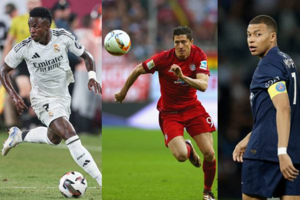 Vini Jr/Lewandowski/Mbappe