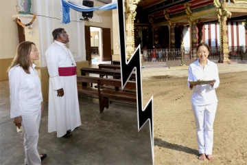 ஞானப்பிரகாசம் ஆண்டகையை சந்தித்த அமெரிக்க தூதுவர்! நல்லூர் ஆலயத்திற்கும் விஜயம்