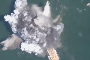 ரஷ்யாவின் ட்ரோன் தாக்குதலில் மூழ்கடிக்கப்பட்ட உக்ரேனிய கடற்படை கப்பல்!