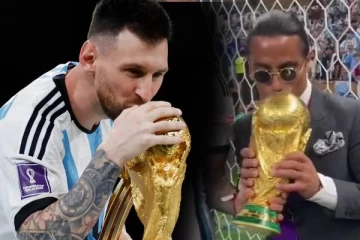 FIFA world cup 2022 வெற்றிக்கோப்பையை முத்தமிட்ட சமையல்காரர்! பீபா விசாரணை