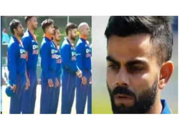 தேசியகீதம் போடுறப்போ ஏன் இப்படியெல்லாம் பண்றீங்க? வீராட் கோலியை விளாசும் ரசிகர்கள்