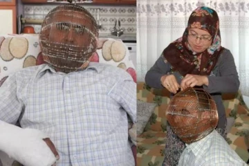 தலைக்கு கூண்டு மாட்டி சாவியை மனைவியிடம் கொடுத்த நபர் - ஏன் தெரியுமா?