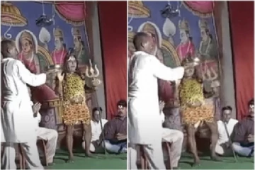 சிவன் வேடமிட்டு நடித்தவர் மேடையிலேயே மயங்கி சரிந்து மரணம் - கண்ணீரில் மூழ்கிய பார்வையாளர்கள்