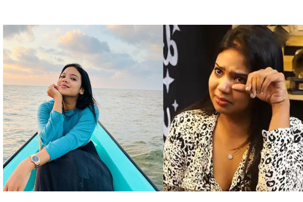 அந்த சேனல் ஹெட் என்னை தனியா கூப்பிட்டு மடில உட்காரன்னு சொன்னாரு.... - நடிகை ஸ்ரீநிதி பரபரப்பு புகார் - தமிழ்நாடு