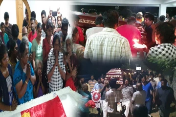 சாந்தனின் புகழுடலை ஆரத்தி எடுத்து வரவேற்ற சகோதரி