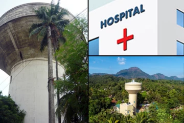 20 வருடங்களாக சுத்தம் செய்யப்படாத மருத்துவமனை நீர் தாங்கி கோபுரங்கள்