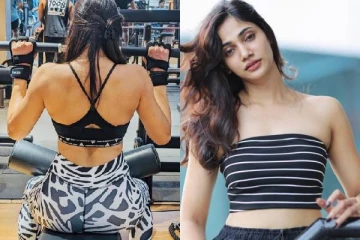 இறுக்கமான ஆடையில் ஜிம் ஒர்க்கவுட்!! 27 வயதான நடிகை லாஸ்லியா வெளியிட்ட புகைப்படம்