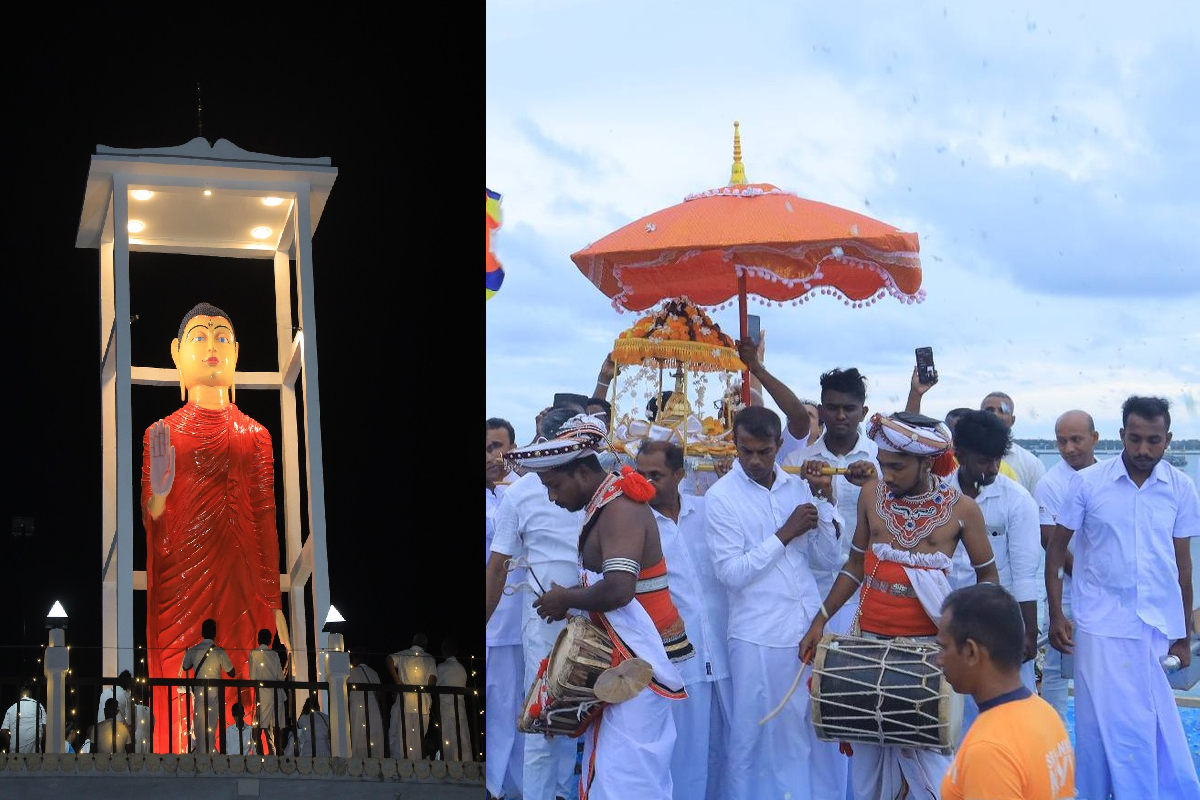 யாழ்ப்பாணம் நயினாதீவில் 88 அடி உயரமுடைய புத்த சிலை; பெருமெடுப்பில் திறப்பு! | An 88 Foot Tall Buddha Statue In Nainativu Jaffna