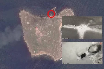 ஏவுகணைகளுடன் ரஷ்ய போர் கப்பல்: நொடிக்குள் பதம் பார்த்த உக்ரைன் ட்ரோன் விமானம்