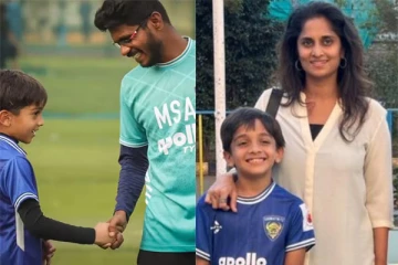 குட்டி ரொனால்டோவாக மாறிய அஜித்தின் மகன்: வைரல் புகைப்படம்