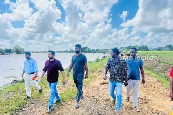 கந்தளாய் சூரியபுர மகாவலி அணைக்கட்டு பகுதிக்கு விஜயம் மேற்கொண்ட பிரதி அமைச்சர் | Kandhalai Suriyapura Mahaweli Dam Breach