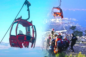 துருக்கியில் கேபிள் கார் விபத்து: பல மணிநேர போராட்டத்திற்கு பின் பாதுகாப்பாக மீட்கப்பட்ட பயணிகள்