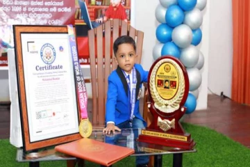 சோழன் உலக சாதனை படைத்துள்ள 3 வயது குழந்தை