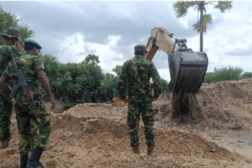 தமிழீழ விடுதலைப் புலிகளின் பொருட்களைத்தேடி மூன்றாவது நாளாகத் தொடரும் அகழ்வுப்பணி(video)