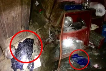 தமிழர் பகுதியில் வீட்டை கொழுத்திய நபர் கைது (படங்கள்)