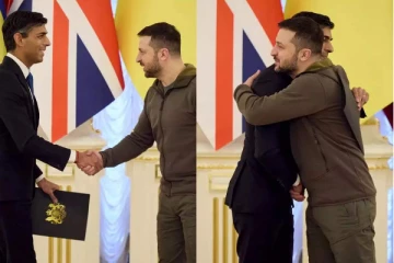 அதிபர் ஜெலென்ஸ்கியை சந்தித்த பிரதமர் ரிஷி சுனாக்!