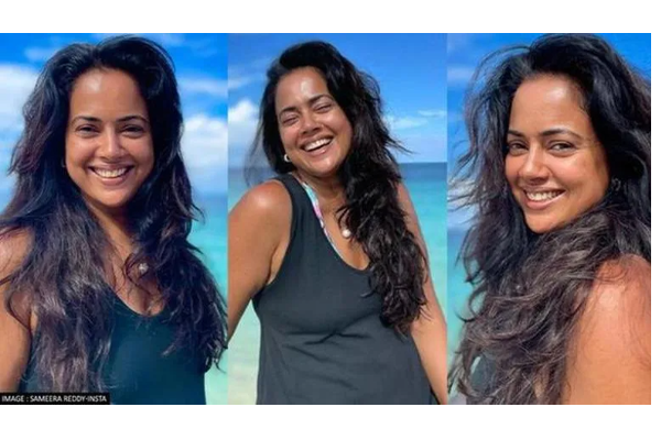 பாத் டப்பில் குளிக்கும் வீடியோவை இன்ஸ்டாகிராமில் பதிவிட்ட சமீரா ரெட்டி.. படுவைரல் | Sameera Reddy Bath Dub Video