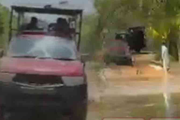 வில்பத்து தேசிய பூங்காவில் சிக்கியிருந்த சுற்றுலா பயணிகள் மீட்பு | Tourists Trapped In Wilpaththu Rescued