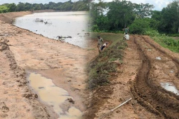 முல்லைத்தீவில் பல மில்லியனில் புனரமைக்கப்படும் குளம்! அதிருப்தியில் விவசாயிகள்(Photos)