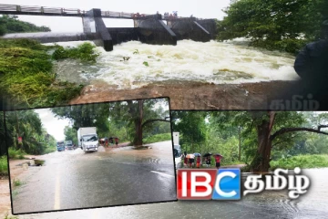 பெரும் பாதிப்புக்குள்ளான வவுனியா! ஏ9 வீதியை ஊடறுத்து பாயும் வெள்ள நீர்