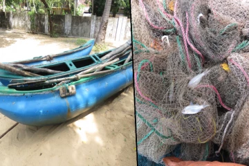 மட்டக்களப்பு கடற்றொழில் அதிகாரிகளின் திடீர் சுற்றிவளைப்பில் சிக்கிய சட்டவிரோத வலைகள்