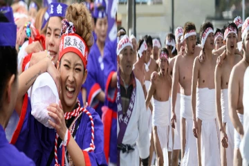 1250 ஆண்டுகால ஆண்களின் நிர்வாண திருவிழாவில் பெண்கள் பங்கேற்க அனுமதி