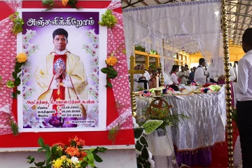 விபத்தில் உயிரிழந்த அருட்தந்தை ஜொனார்தனின் பூதவுடலுக்கு அஞ்சலி