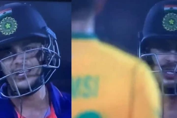 ஒழுங்கா பந்தை போடு! களத்தில் மோதி கொண்ட இஷான் கிஷன் -  சாம்சி... வைரலாகும் வீடியோ