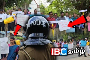 அதிபர் -ஆசிரியர் மீது வாள் வெட்டு தாக்குதல் : தமிழர் பகுதியில் வெடித்த போராட்டம்