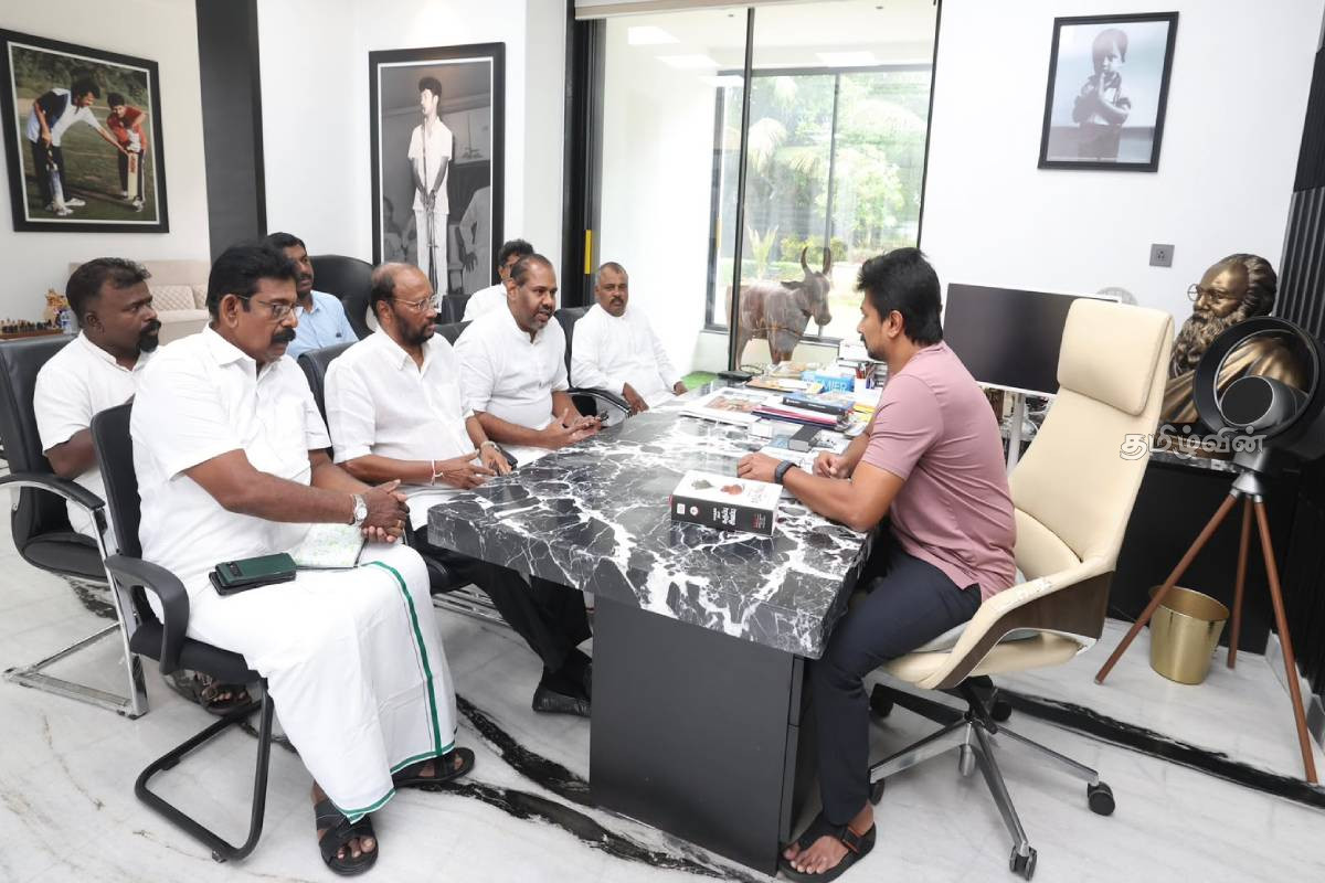 தமிழக எதிர்க்கட்சி தலைவர் உதயநிதி ஸ்டாலினை சந்தித்த தமிழ் அரசியல் தலைவர்கள்..! | Tamil Political Leaders Who Met Udhayanidhi Stalin
