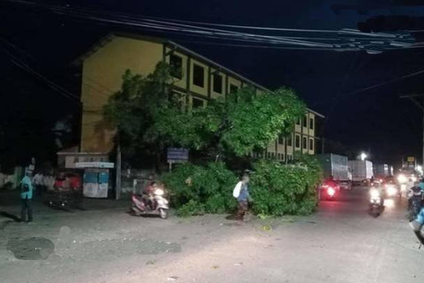 திருகோணமலையில் நேற்று இருளில் மூழ்கிய சில இடங்கள்! | Trincomalee Heavy Windy Showers Power Cut