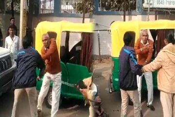 முதியவரை தாக்கிய பெண் போலீசார் : வெளியான அதிர்ச்சி வீடியோ