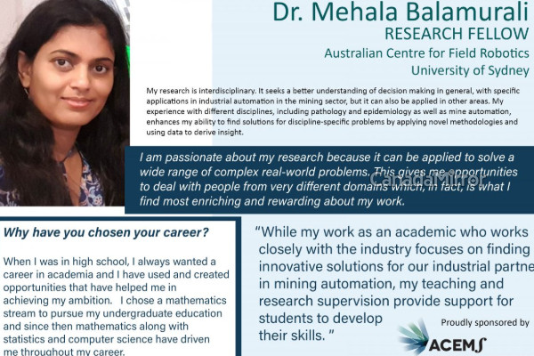 அவுஸ்திரேலியாவில் இலங்கைக்கு பெருமை சேர்த்த ஈழத் தமிழ் பெண்! | Mehala Balamurali Australian Centre For Robotics