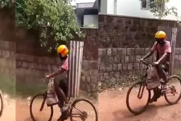 என்னமா யோசிக்கிறாங்க ..காவலரின் பிரம்படியில் இருந்து தப்பிக்க நூதன வழி..வைரலாகும் வீடியோ!