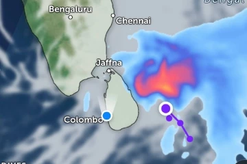 ඉදිරි පැය 36 සඳහා හදිසි කාලගුණ අනාවැකියක්- පළාත් කිහිපයකටම තද වැසි සහ තද සුළං.