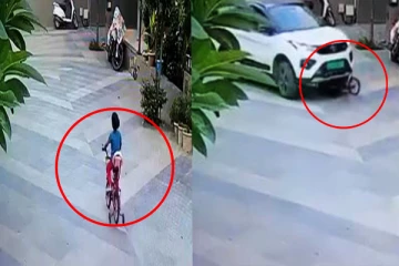 இந்தியாவில் சிறுமி மீது மோதிய கார்: பொலிஸார் விசாரணை