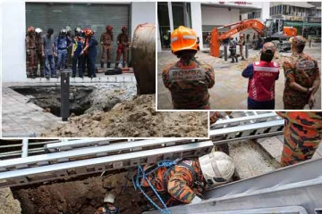 வெளிநாடொன்றில் திடீரென பாதையில் ஏற்பட்ட பிளவில் சிக்கிய இந்திய பெண் : தொடரும் மீட்பு பணி