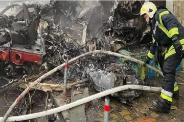 உக்ரைனில் திடீரென விழுந்து நொறுங்கிய ஹெலிகாப்டர்! 16 பேர் பரிதாபமாக பலி