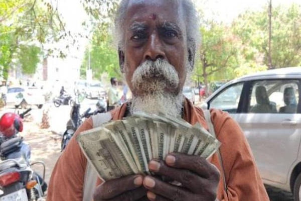 இலங்கைக்கு தனது கடைசி நன்கொடையை வழங்கிய தமிழக யாசகர்! | Yasakar Tamil Nadu Gave Last Donation Sri Lanka