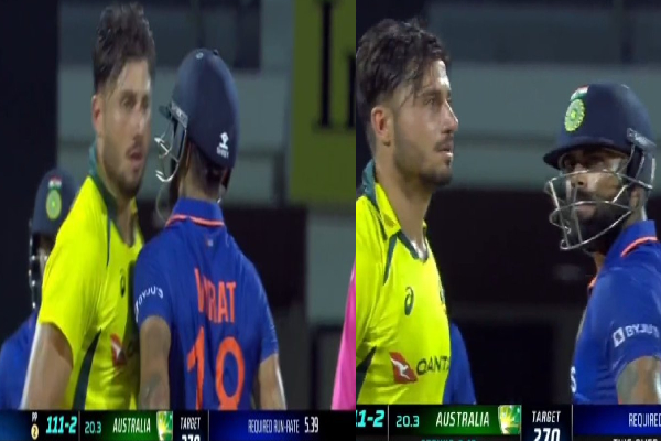 மைதானத்தில் அடித்துகொண்ட விராட் கோலி , ஸ்டாய்னிஸ் - நடந்தது என்ன ? வைரலாகும் வீடியோ - தமிழ்நாடு