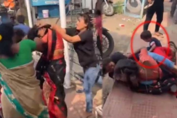 வாடிக்கையாளர் பெண்ணை சரமாரியாக தாக்கிய வடமாநில பெண்கள்! இடையில் சிக்கிய சிறுவனின் கதறல்