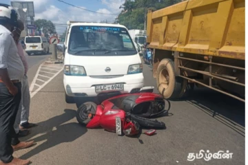 கண்டி வீதியில் பட்டா - மோட்டார் சைக்கிள் விபத்து : பெண் காயம்